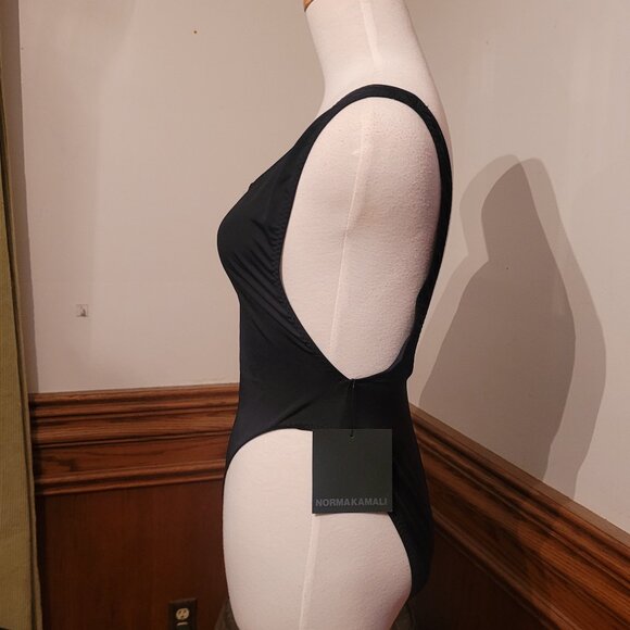 NWT Norma Kamali Womens Marissa One Piece Swimsuit, sz Small - Picture 9 of 14